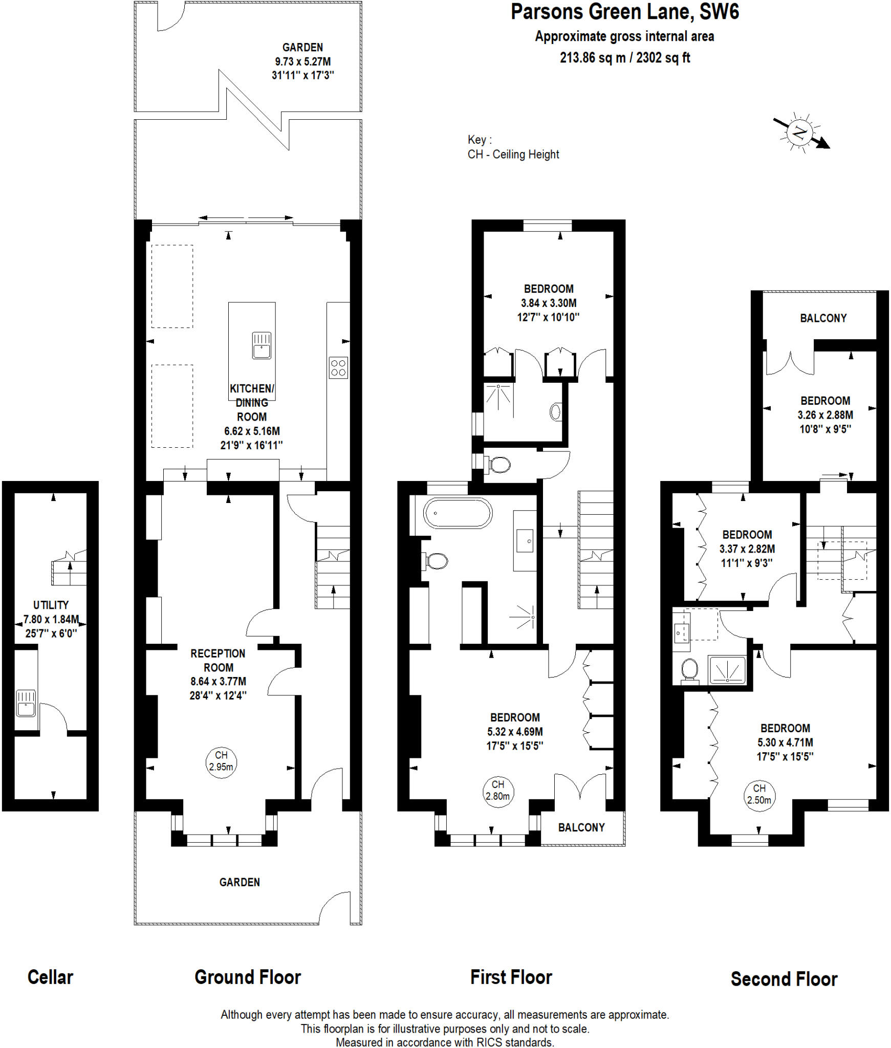 Parsons Green Lane, Hammersmith And Fulham, London floorplan