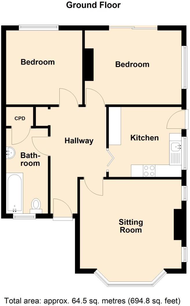 Ledbrook Road, Leamington Spa floorplan