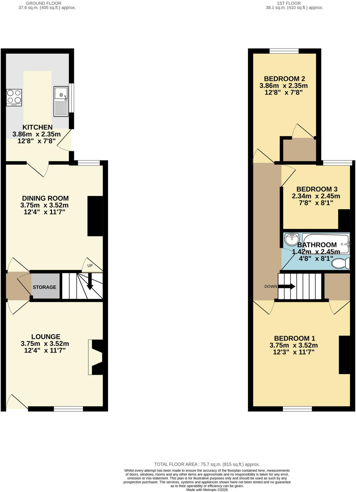 Victoria Street, Creswell, S80 floorplan