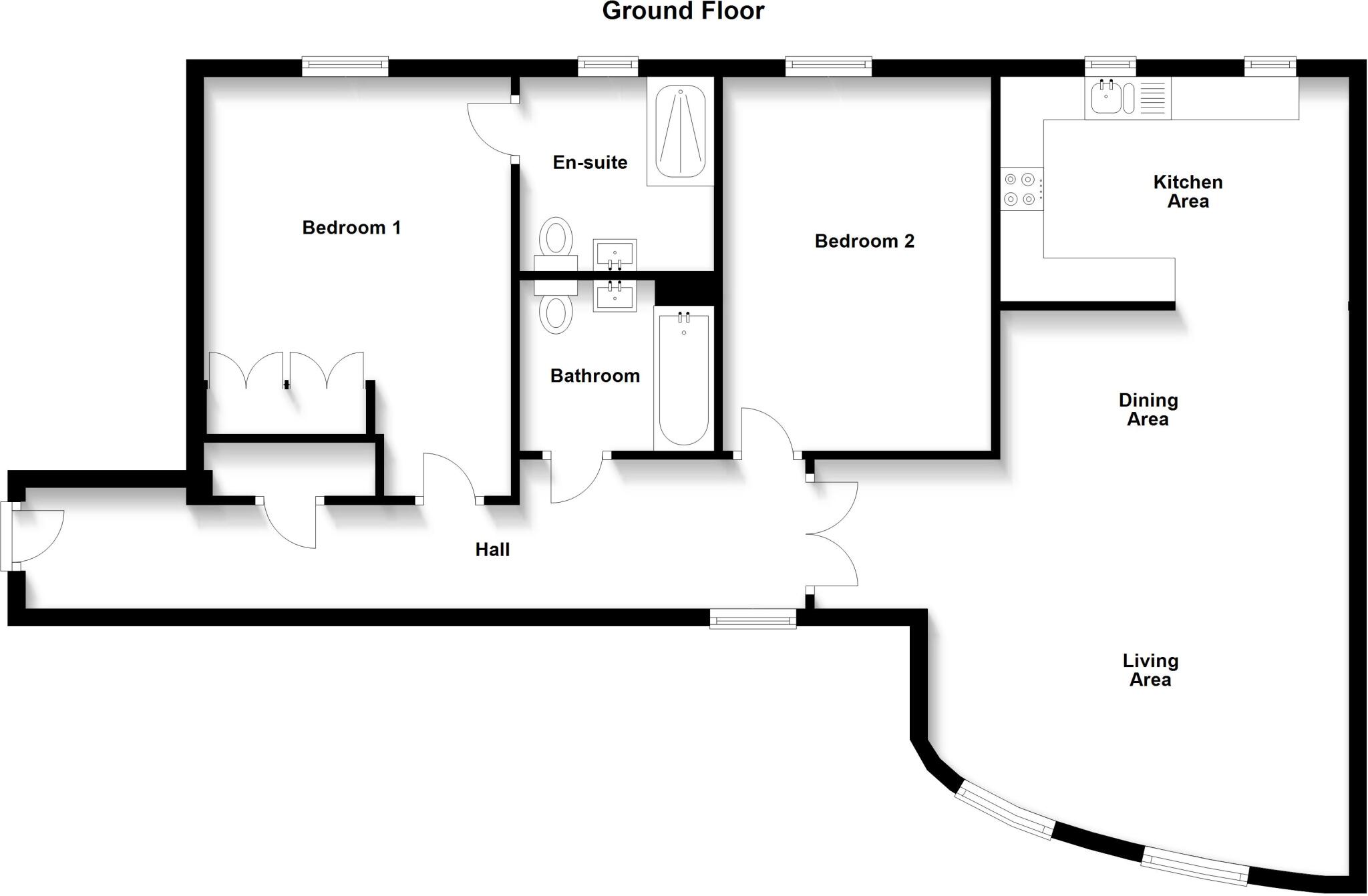 5 Park Square, Brookside, Huntingdon, Cambridgeshire. PE29 1HX floorplan
