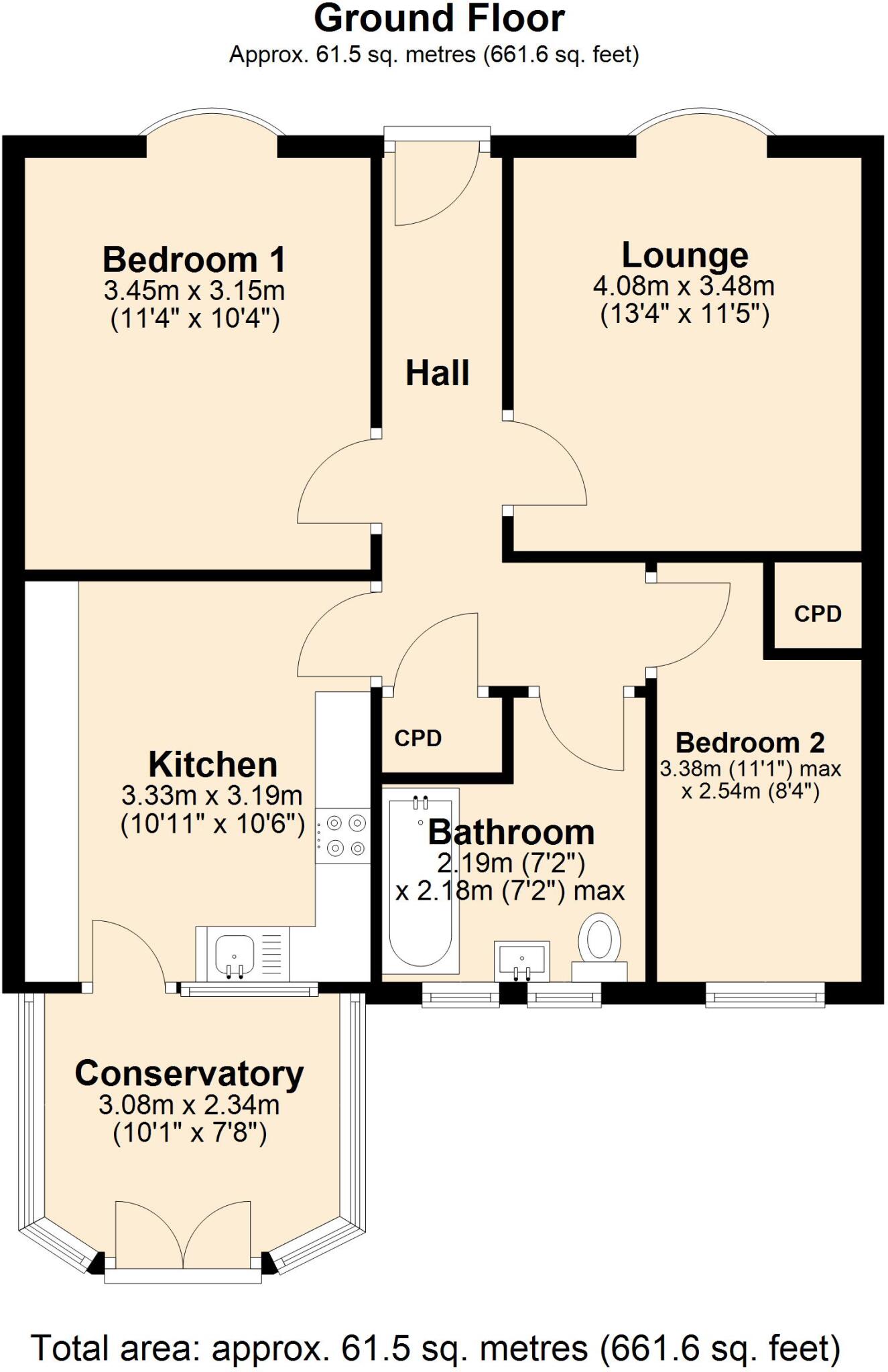 Hanover Walk, Blaydon, NE21 floorplan