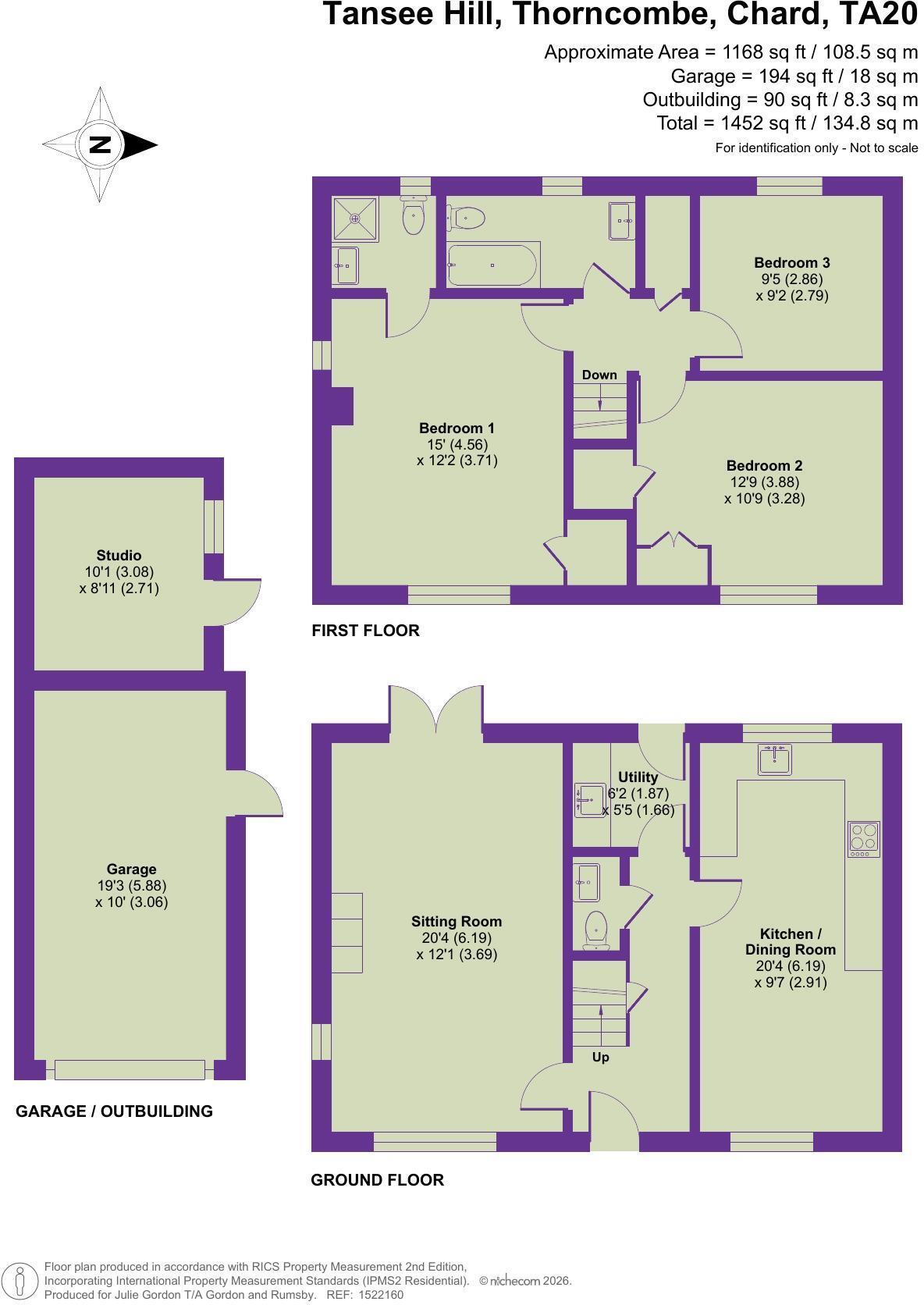 Tansee Hill, Thorncombe, Dorset floorplan