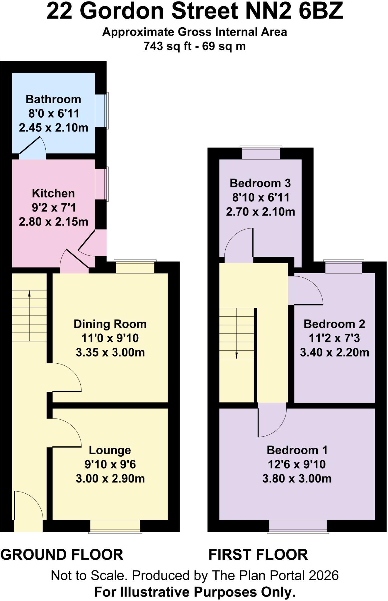 Gordon Street, Northampton floorplan