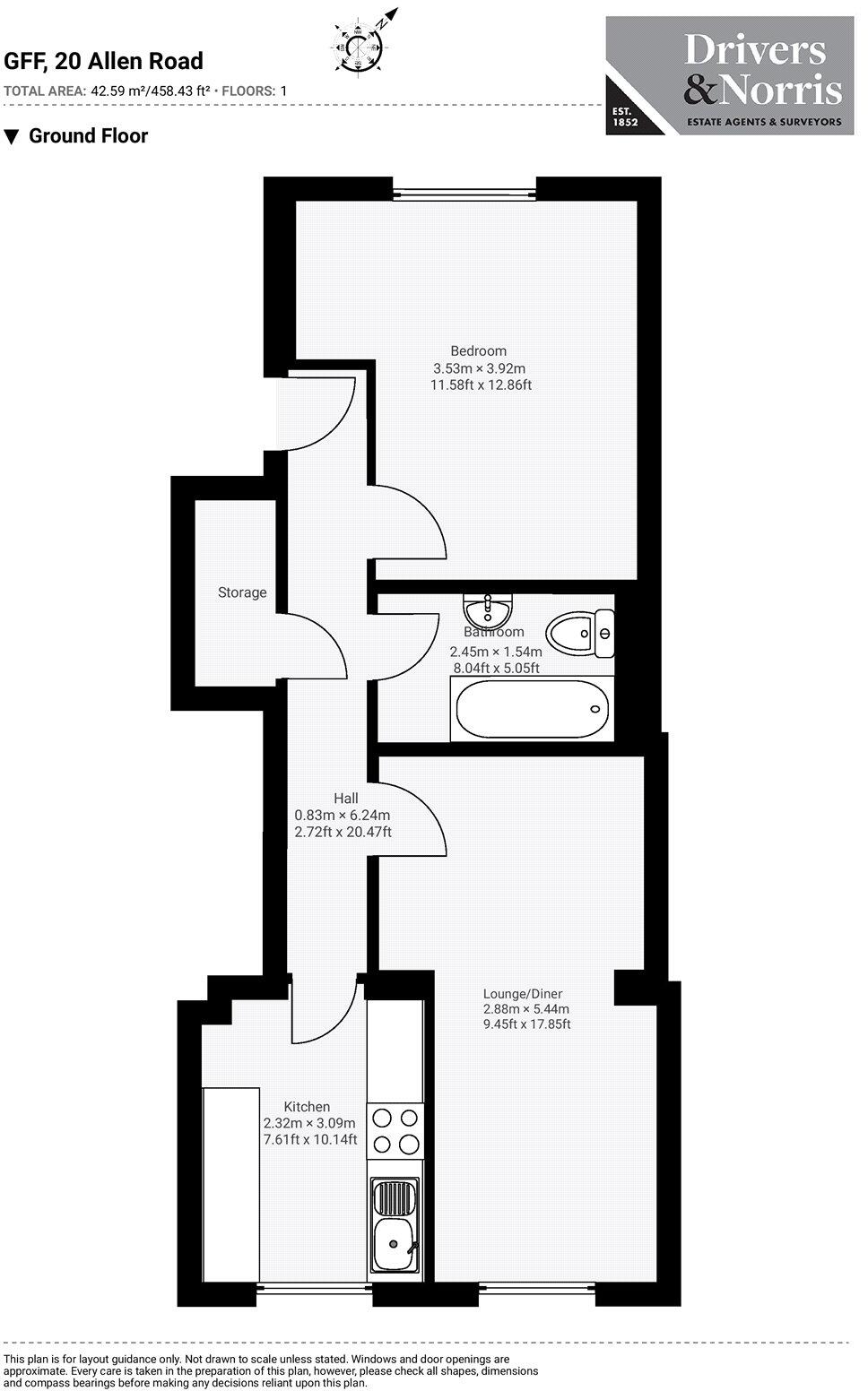 Allen Road, Stoke Newington, London, N16 floorplan