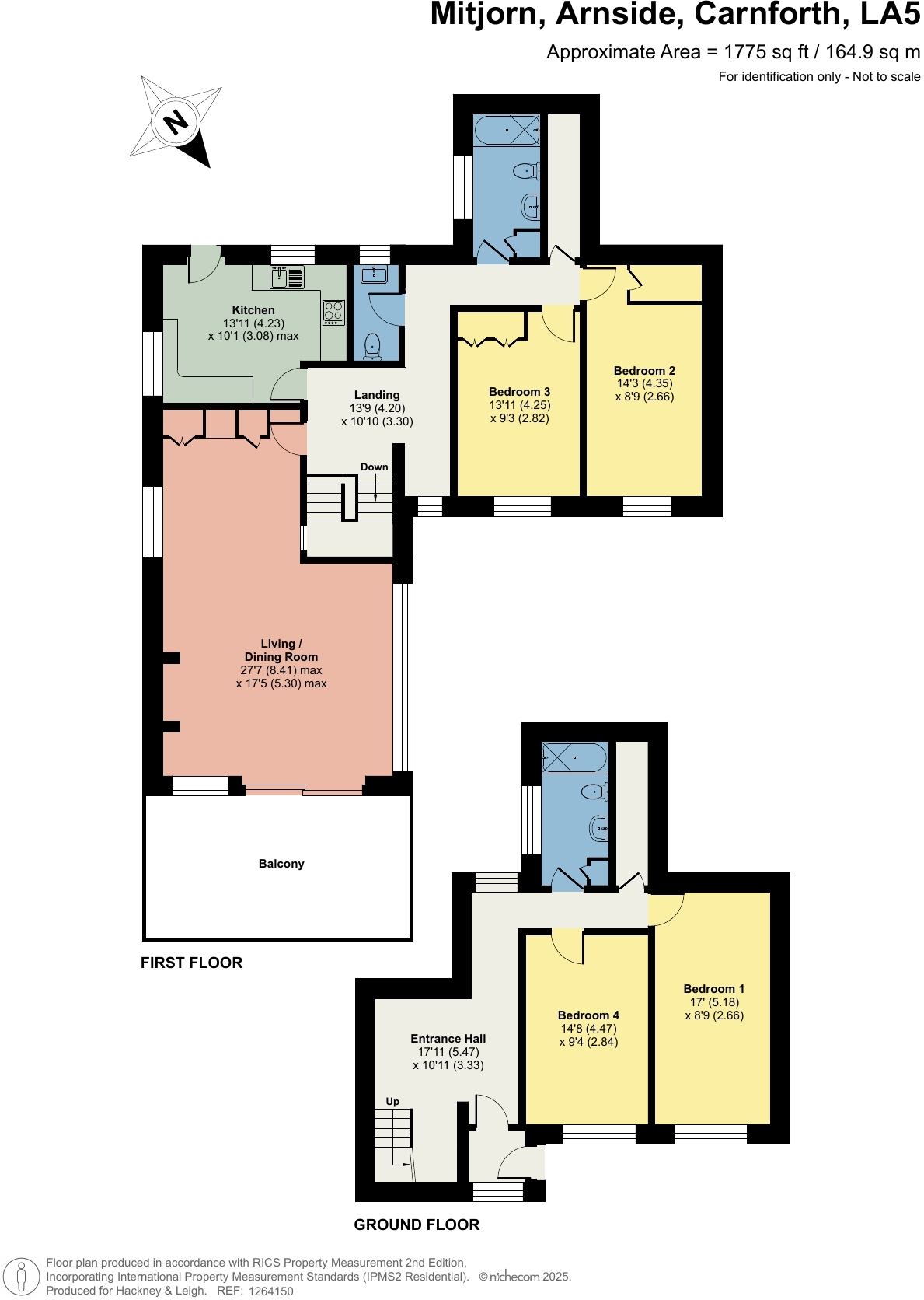 Mitjorn, Arnside, Cumbria, LA5 0AX floorplan