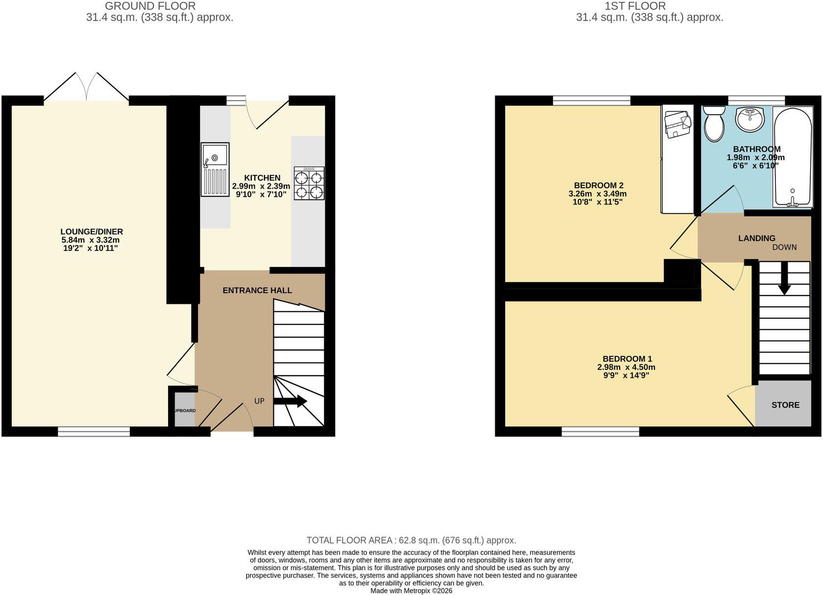 New Street, North Wingfield, S42 floorplan