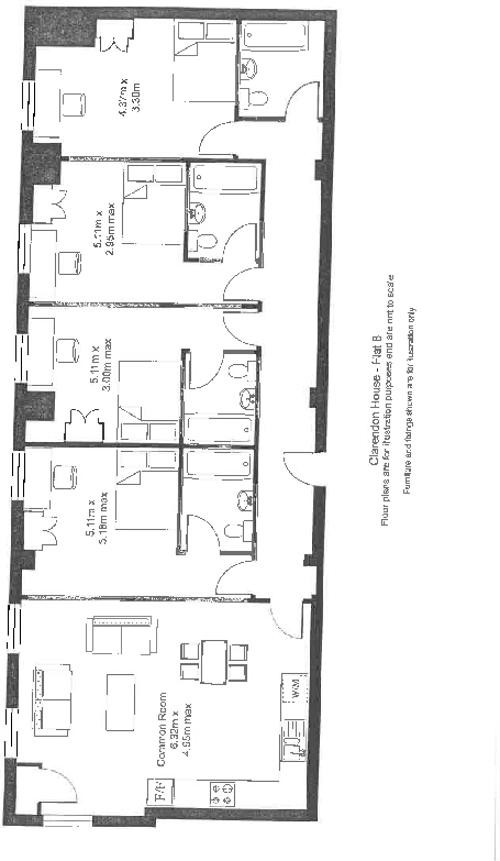 8 Clarendon House, Clarendon Square,Leamington Spa,CV32 floorplan