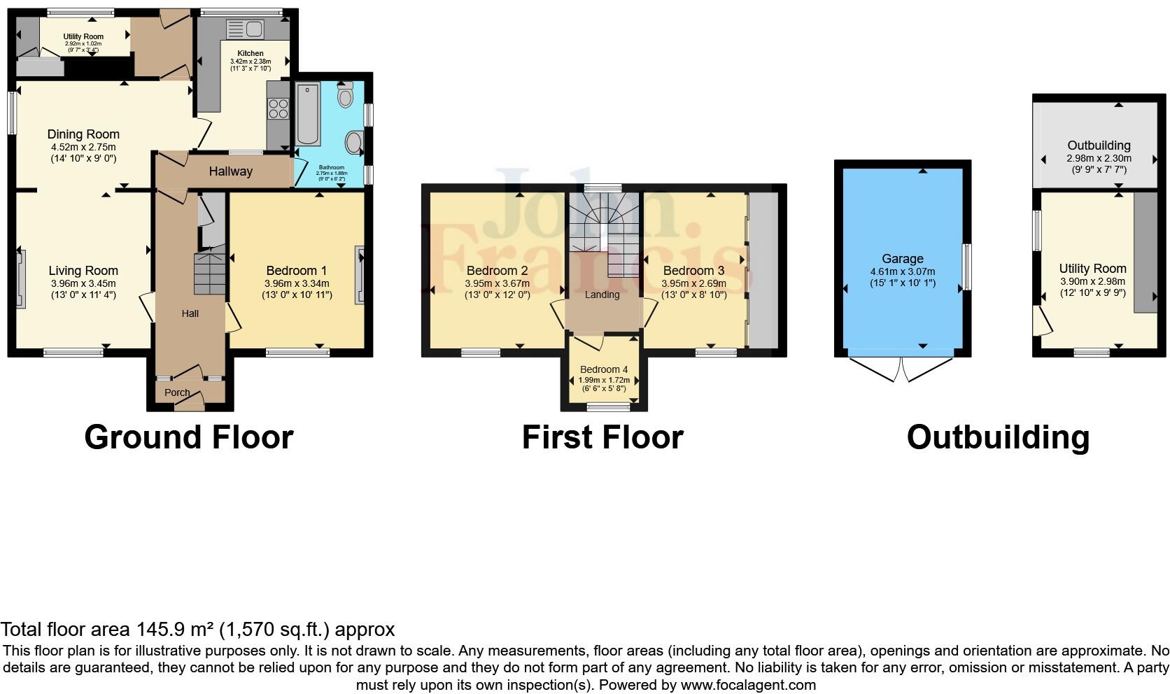 Llanpumsaint, Carmarthen, Carmarthenshire, SA33 floorplan