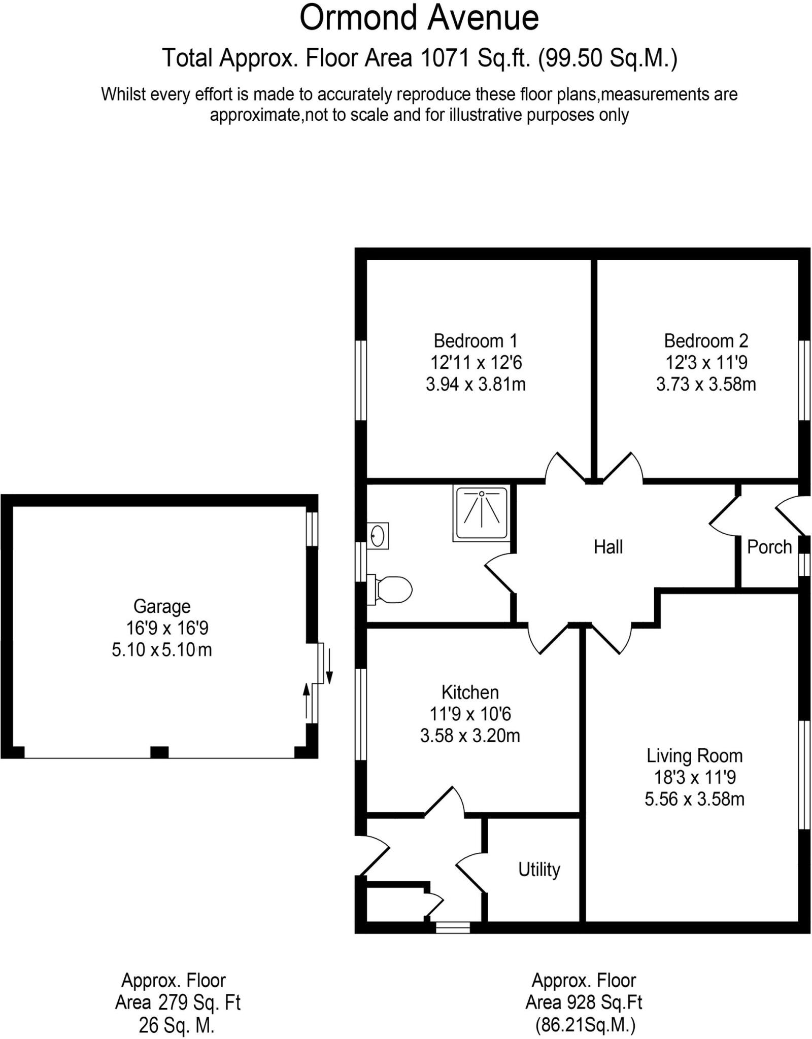 Ormond Avenue, Westhead, L40 floorplan