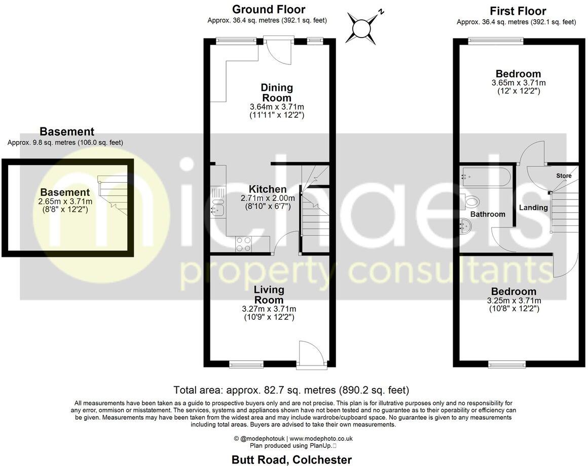 Butt Road, Colchester , Colchester, CO3 floorplan