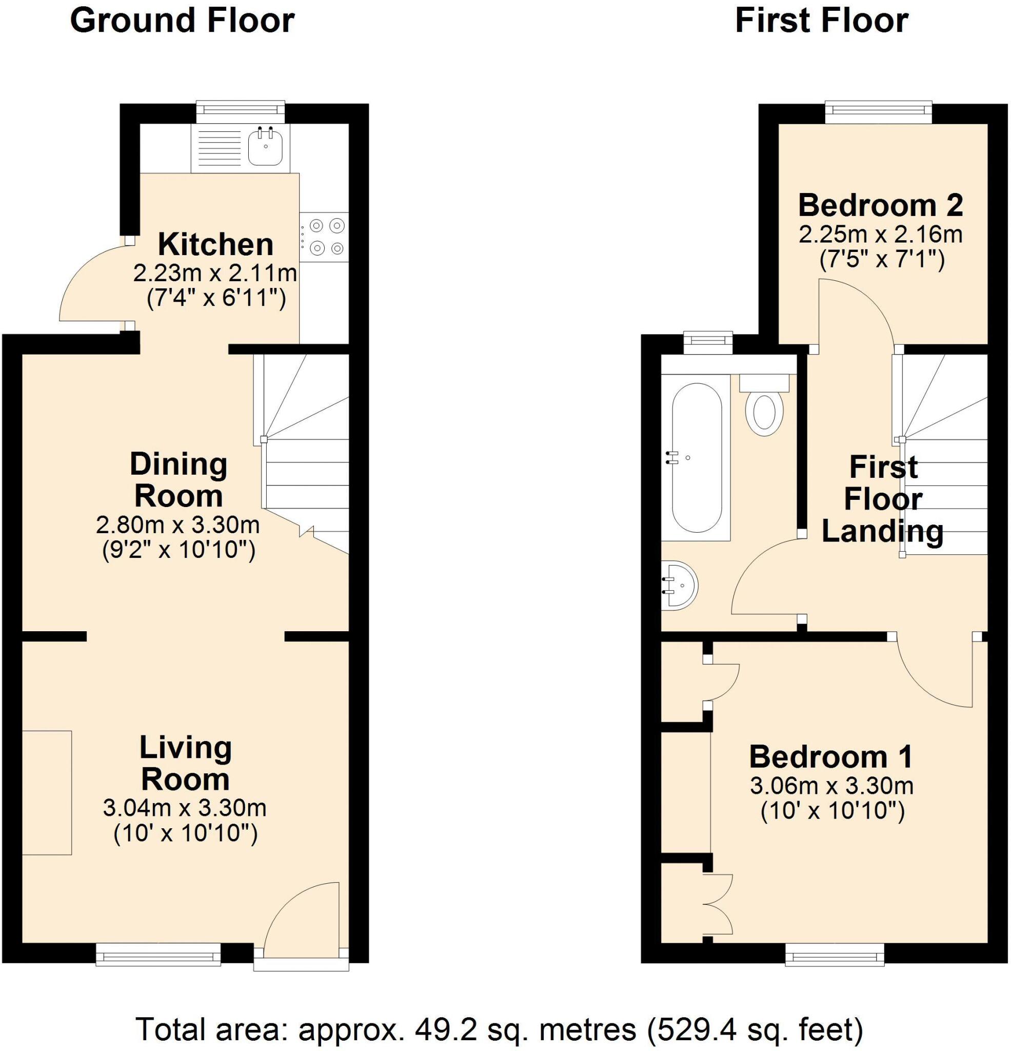 No Chain - Beautiful Cottage floorplan