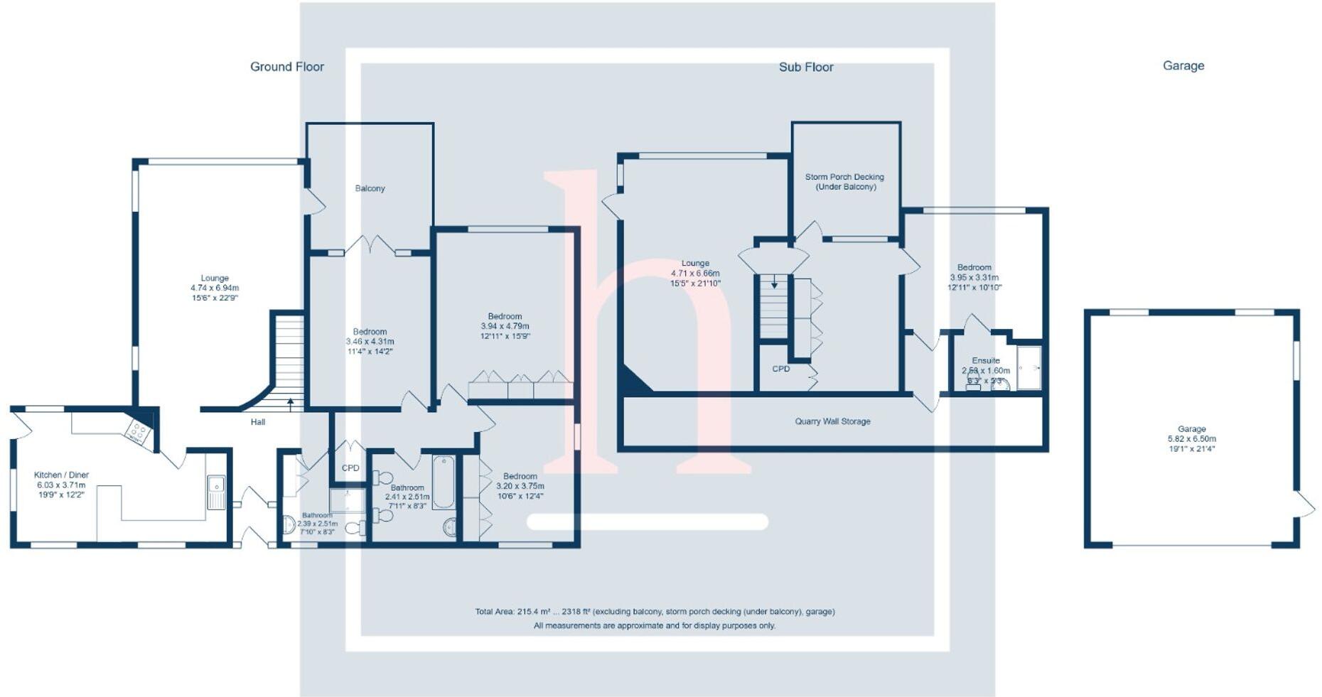 Mount Pleasant, Oxton floorplan