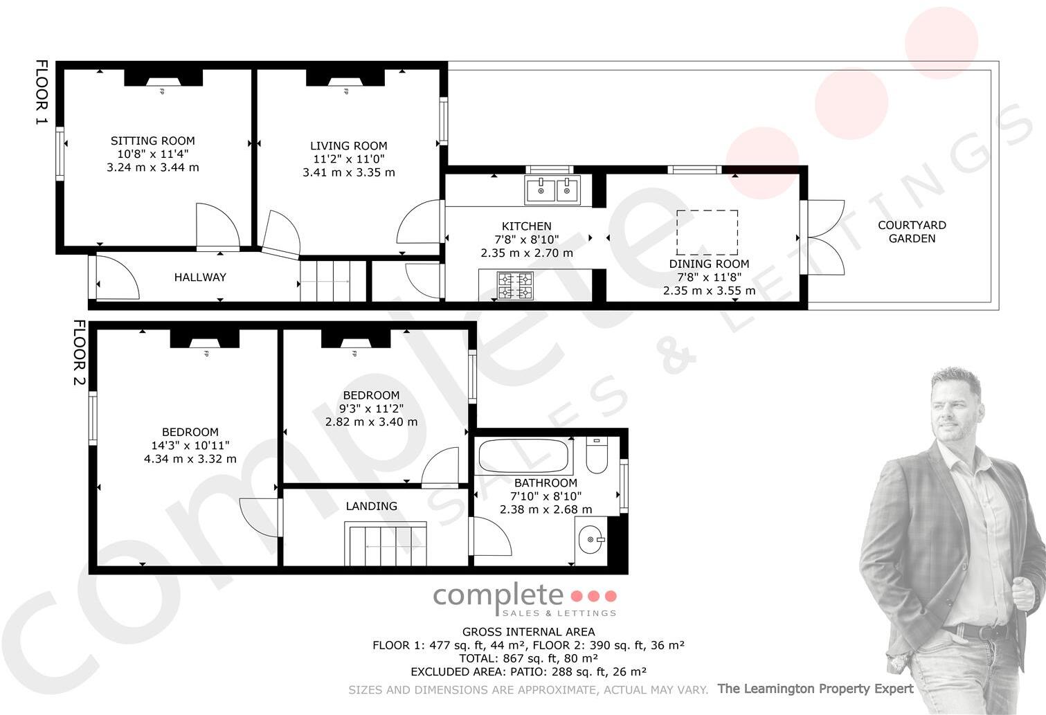 Clapham Street, Leamington Spa floorplan