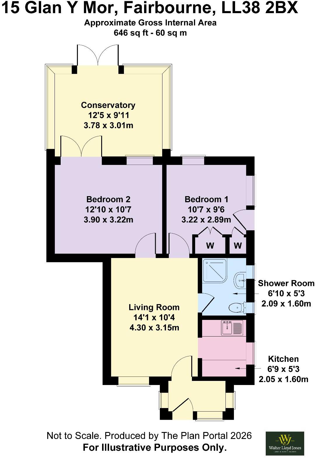 15 Glan Y Mor, Fairbourne, LL38 2BX floorplan