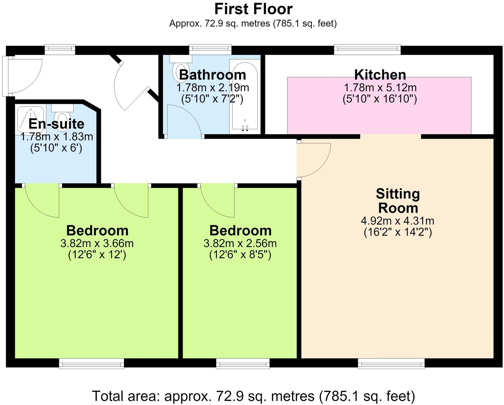 Beckford Court, Tyldesley, M29 floorplan