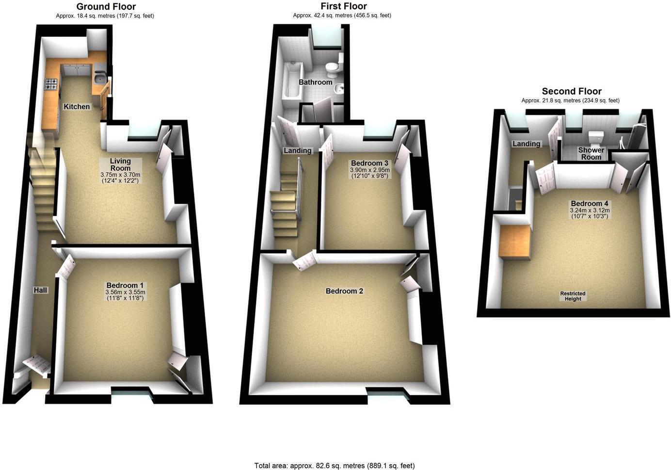 Ridding Terrace, City Centre, Nottingham, NG3 1DW floorplan