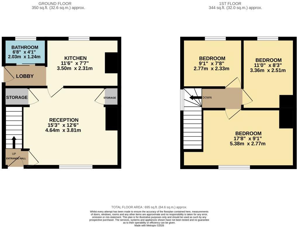 19 Pedlars Grove, Swaffham, Norfolk, PE37 7HN floorplan