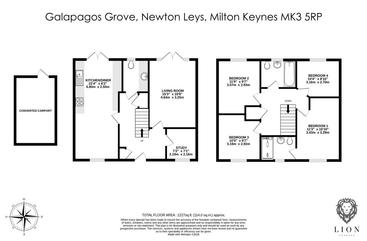 Galapagos Grove, Newton Leys, Milton Keynes, MK3 floorplan
