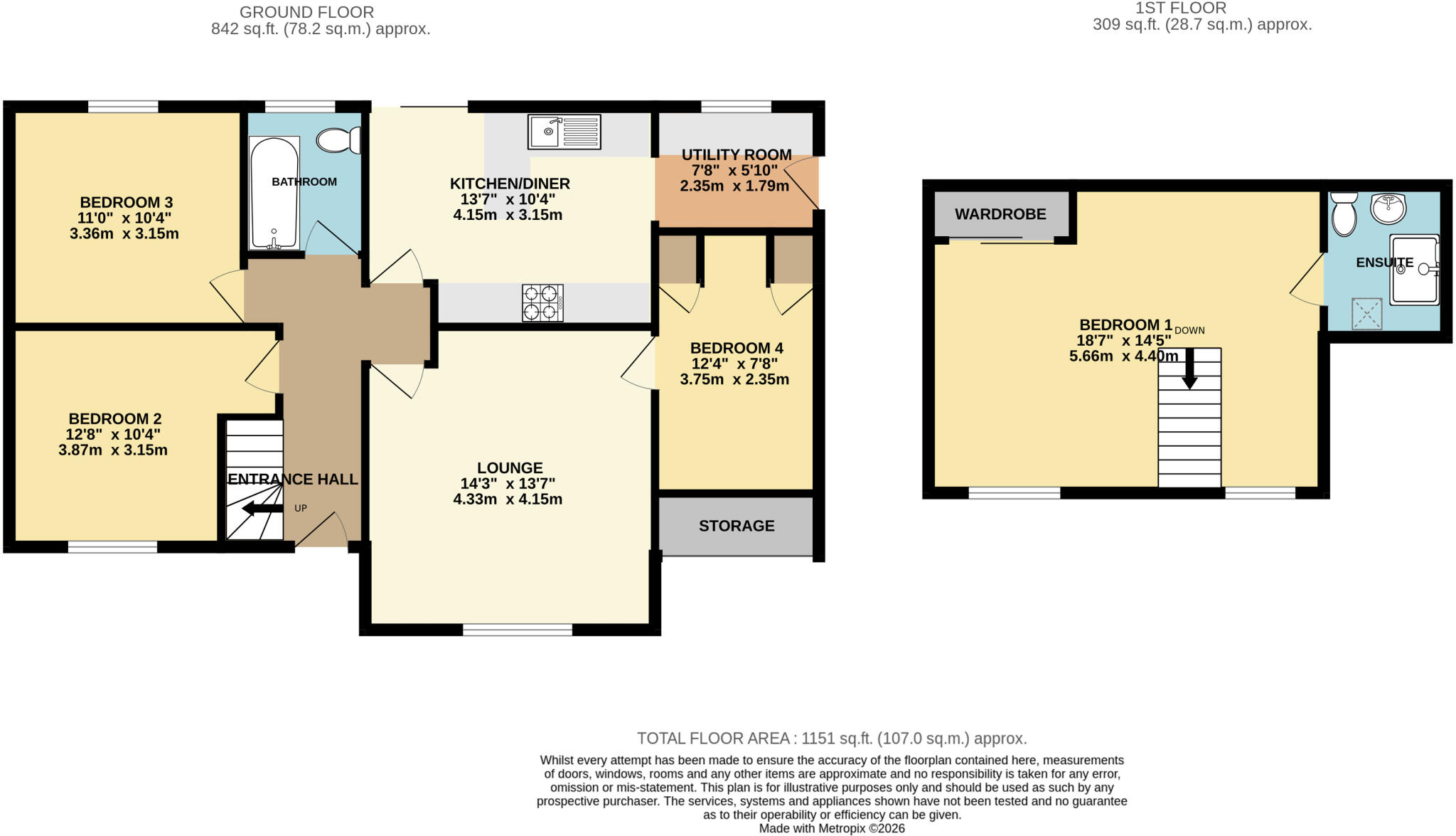 Ralph Road, Braunton, Devon, EX33 floorplan