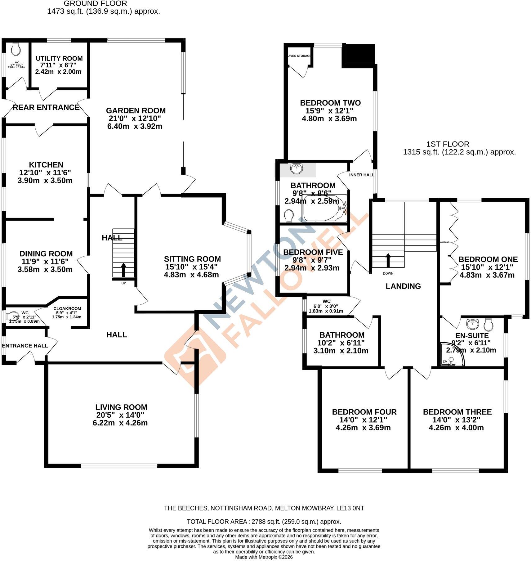 Nottingham Road, Melton Mowbray, LE13 floorplan