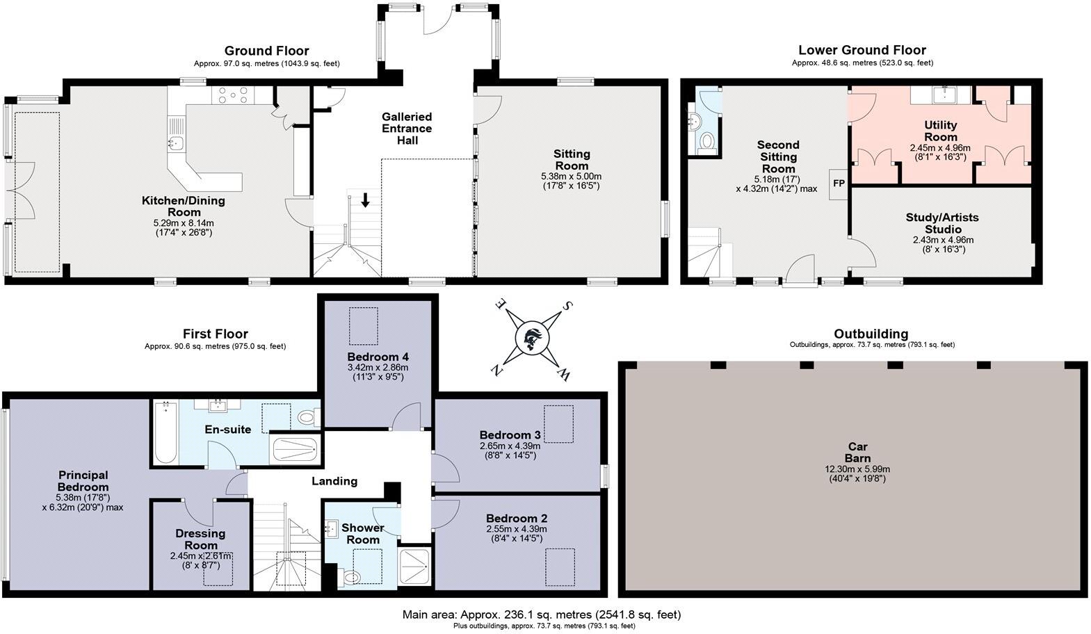 Hood Barton Barns, Dartington, Totnes, Devon, TQ9 floorplan