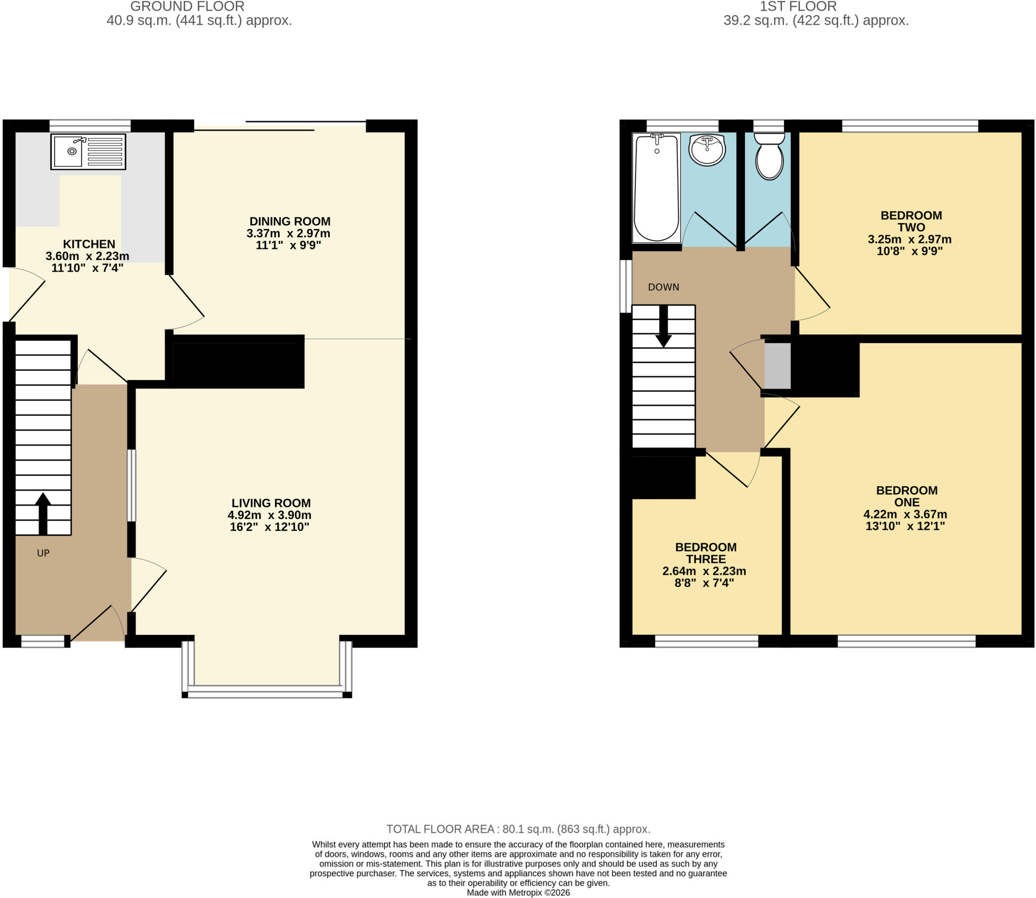 Grasmere Close, Dunstable, Bedfordshire, LU6 floorplan