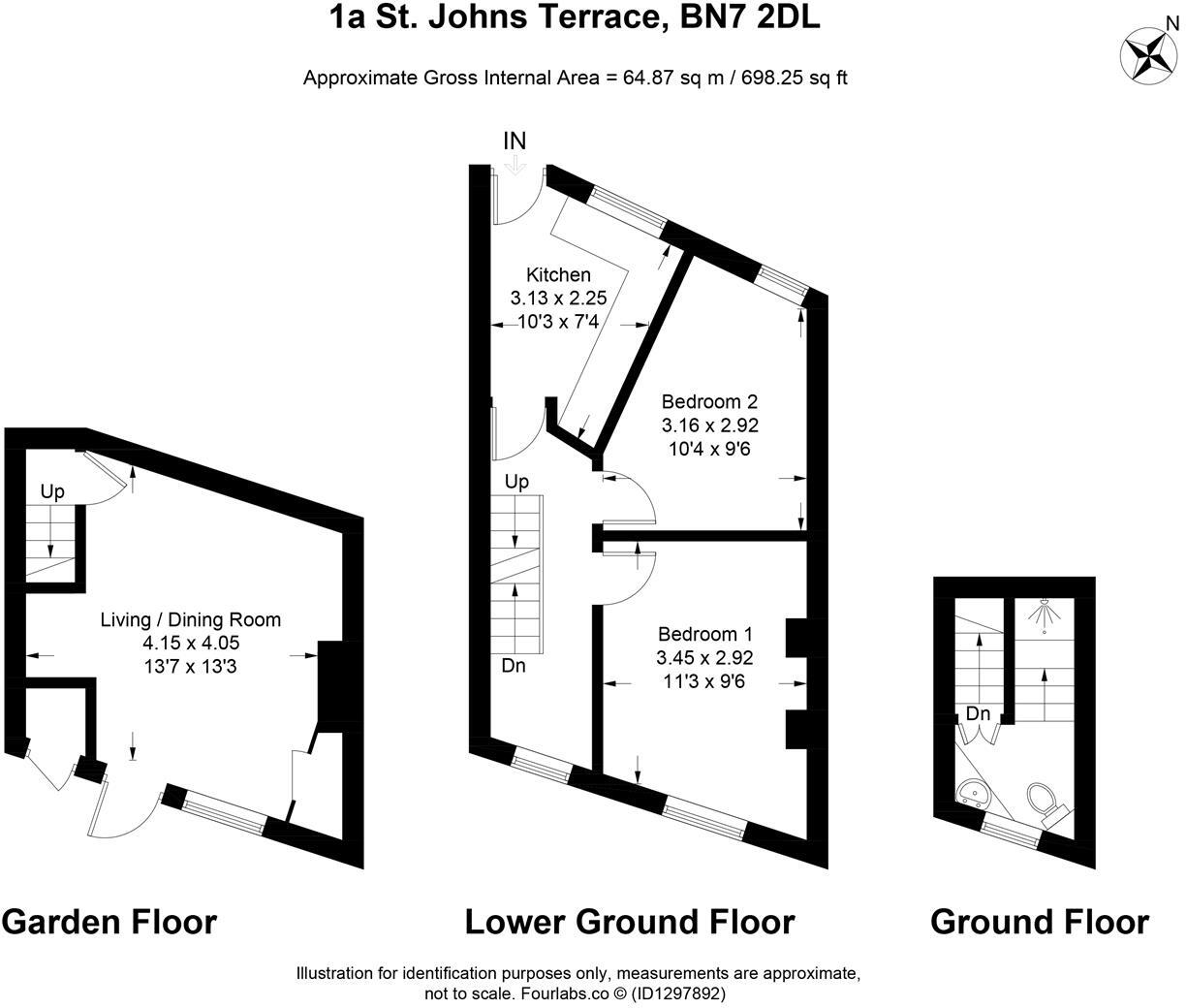 St. Johns Terrace, Lewes floorplan