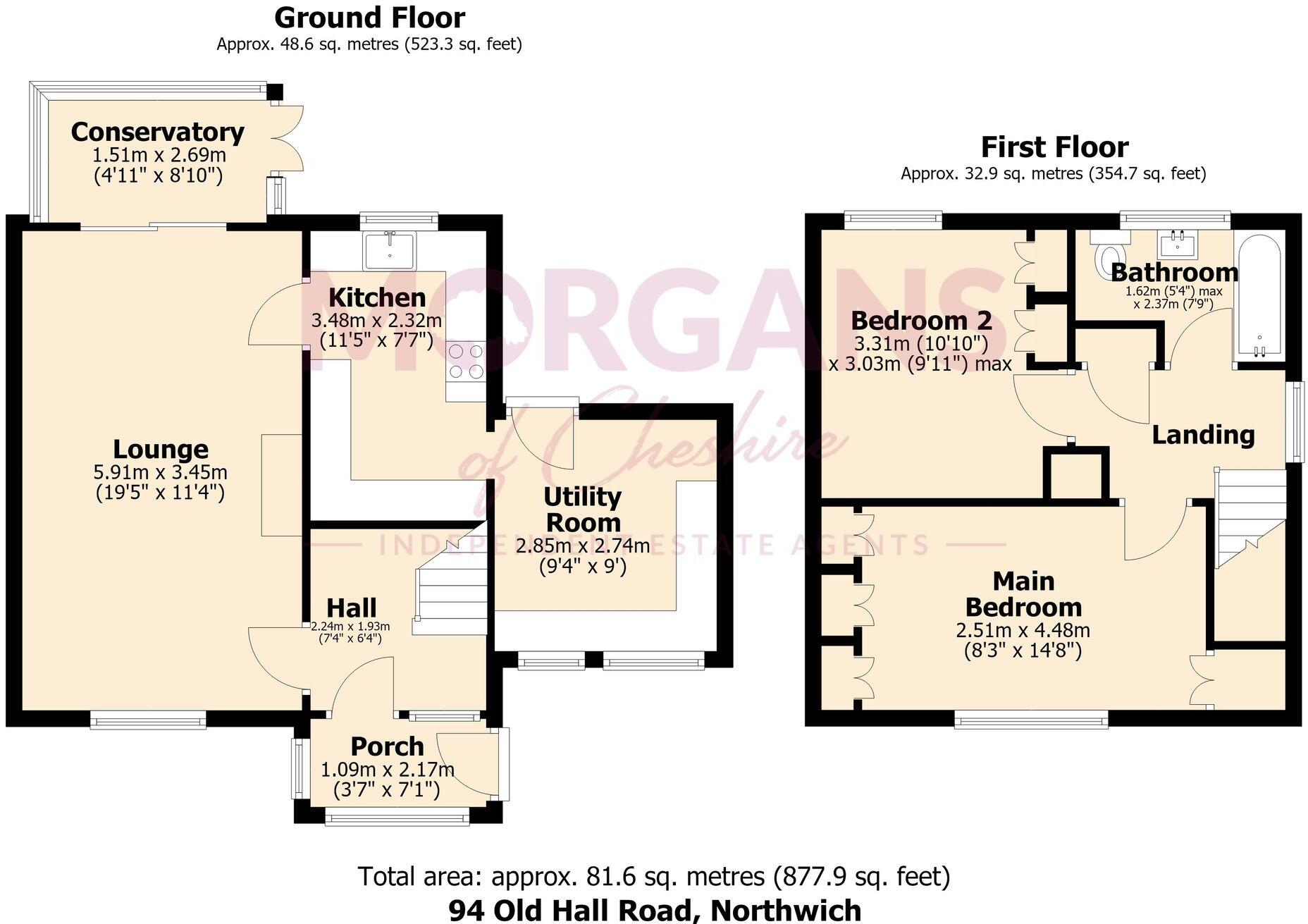 Old Hall Road, Northwich, CW9 floorplan