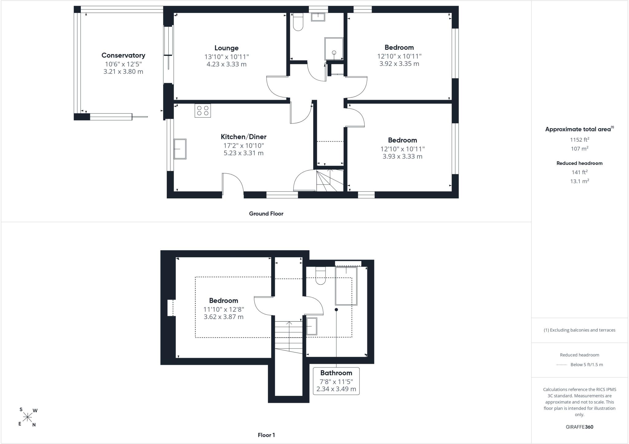 116, Hunt Road, Christchurch, Dorset, BH23 floorplan