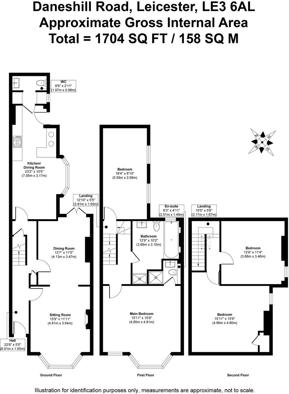 Daneshill Road, Leicester, LE3 floorplan