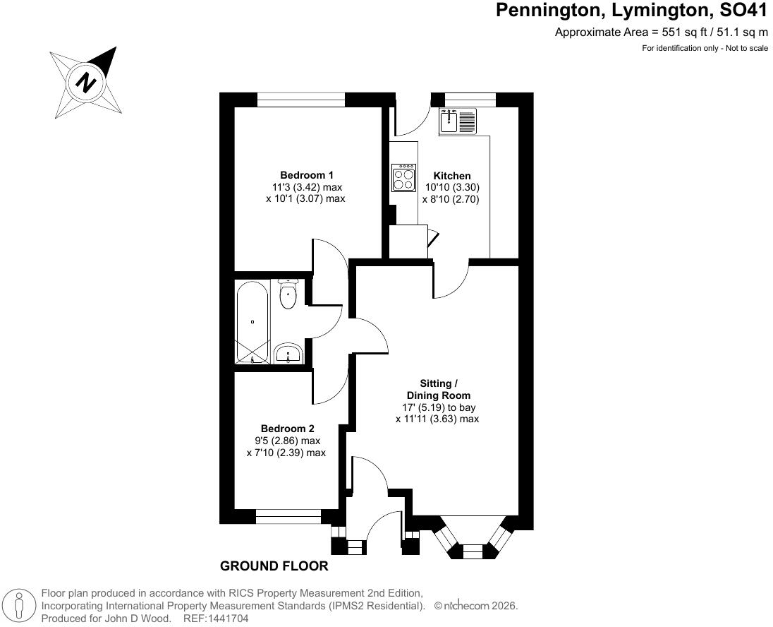 Little Dene Copse, Pennington, Lymington, Hampshire, SO41 floorplan