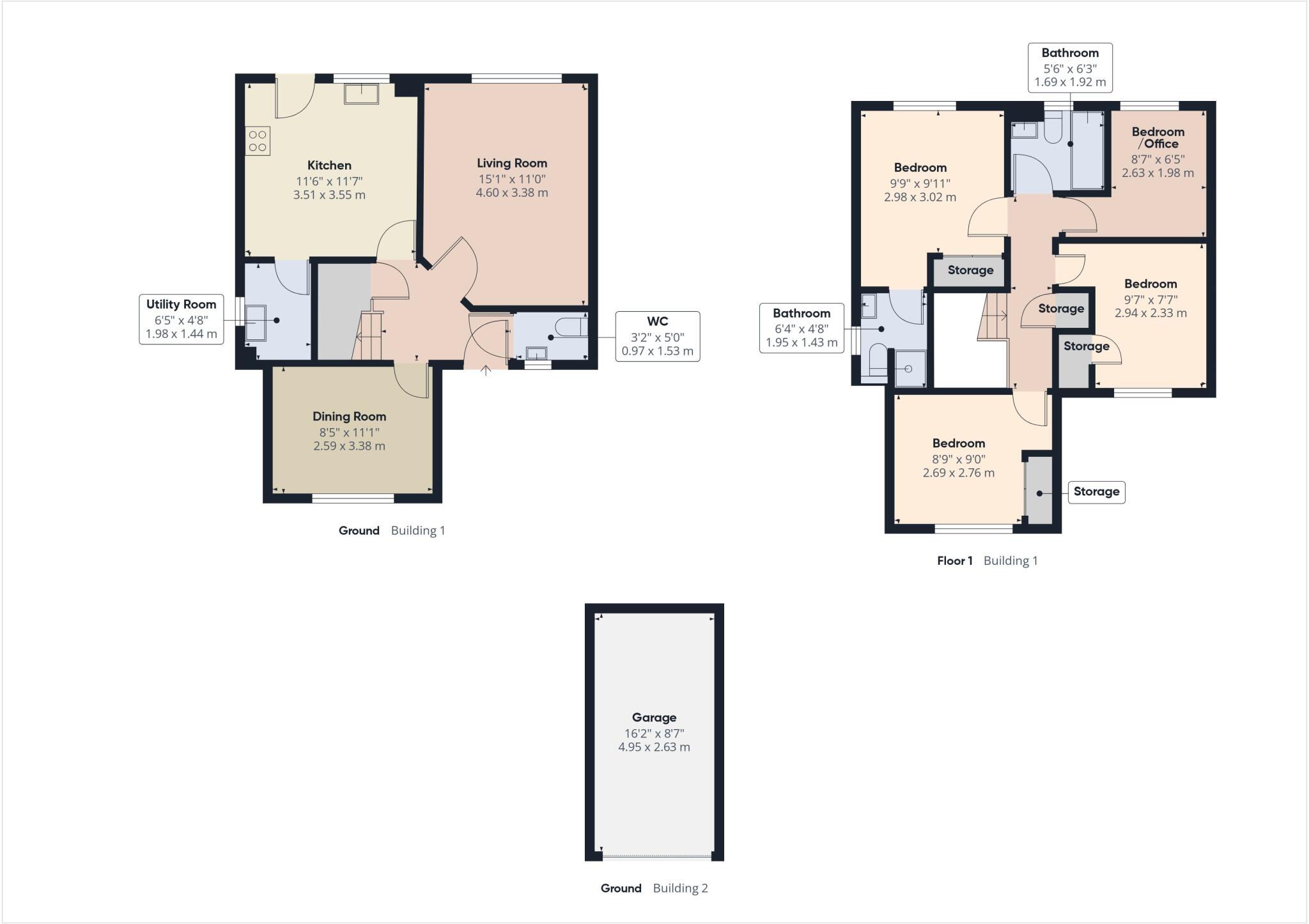 Cornlands, Sampford Peverell, Tiverton, Devon, EX16 floorplan