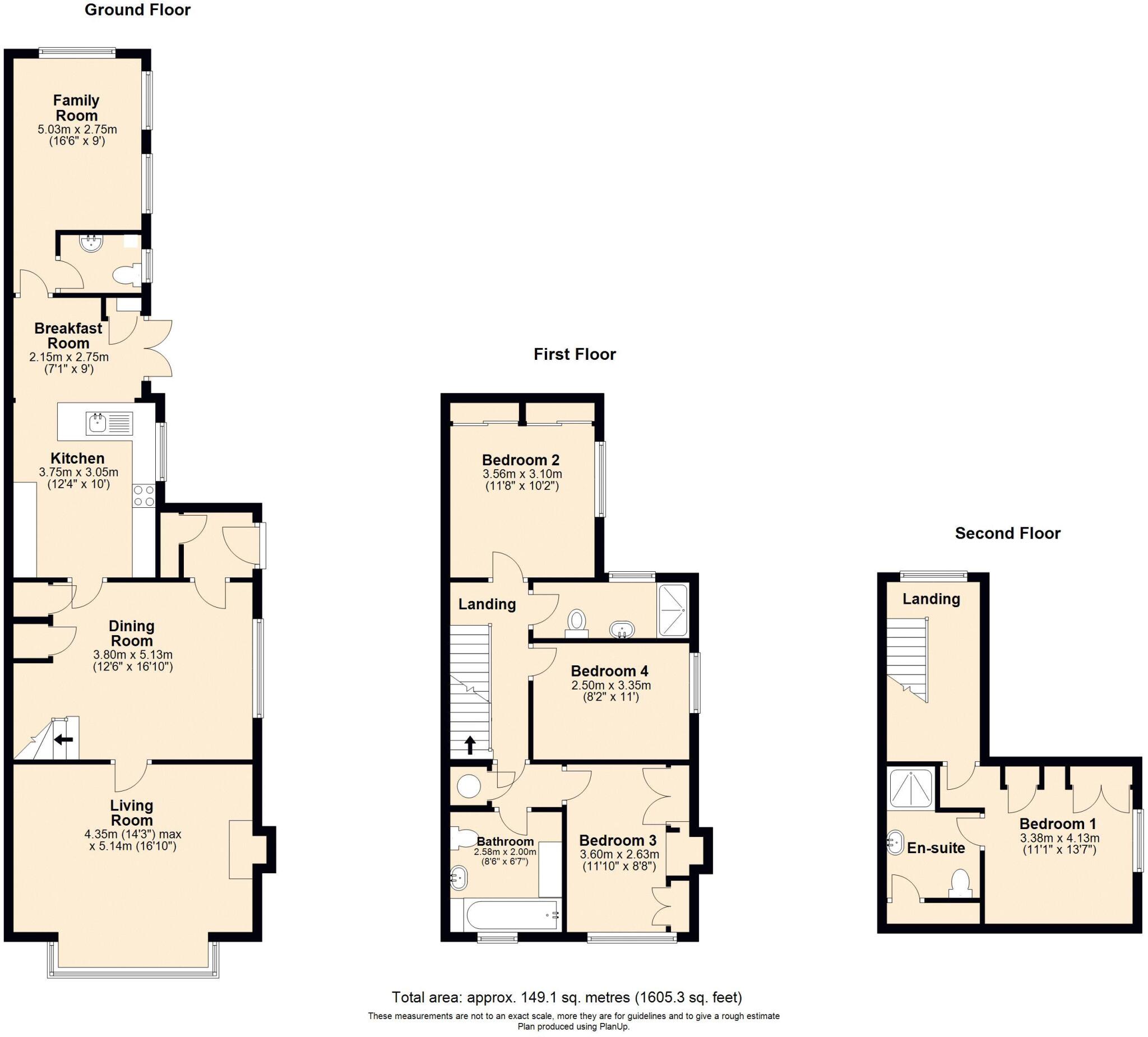 Bourne End - Backing the River Wye floorplan