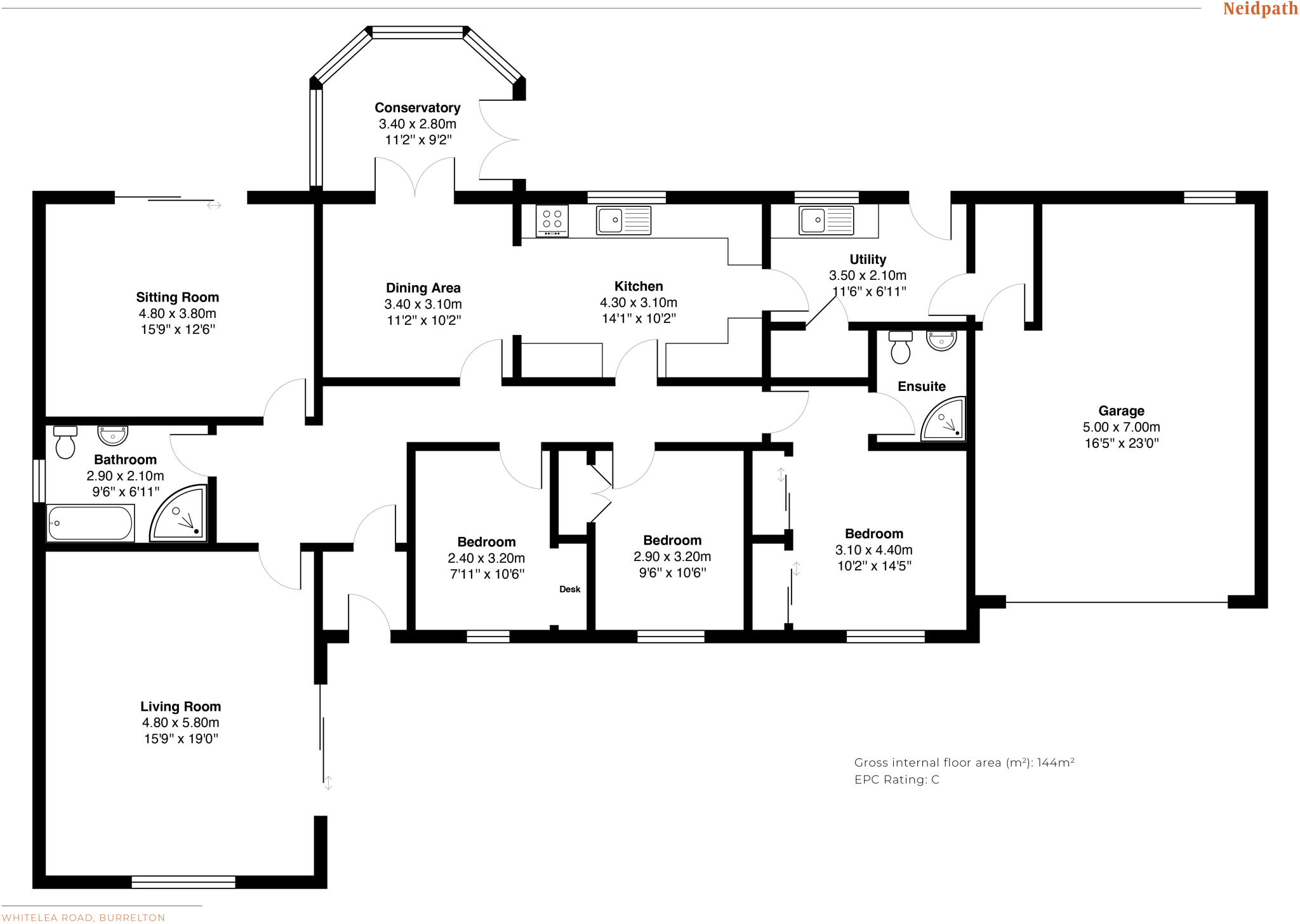 Neidpath Whitelea Road, Burrelton, Blairgowrie, PH13 9NY floorplan