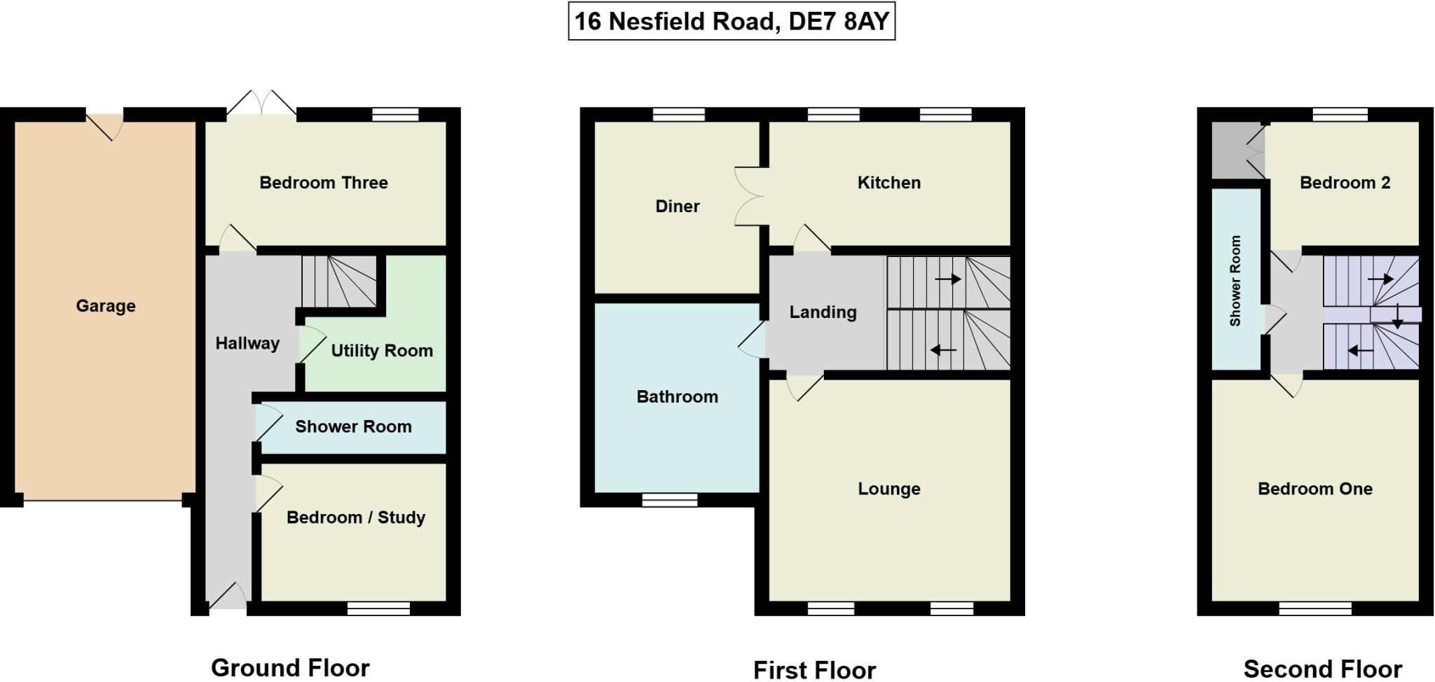 Nesfield Road, Ilkeston floorplan