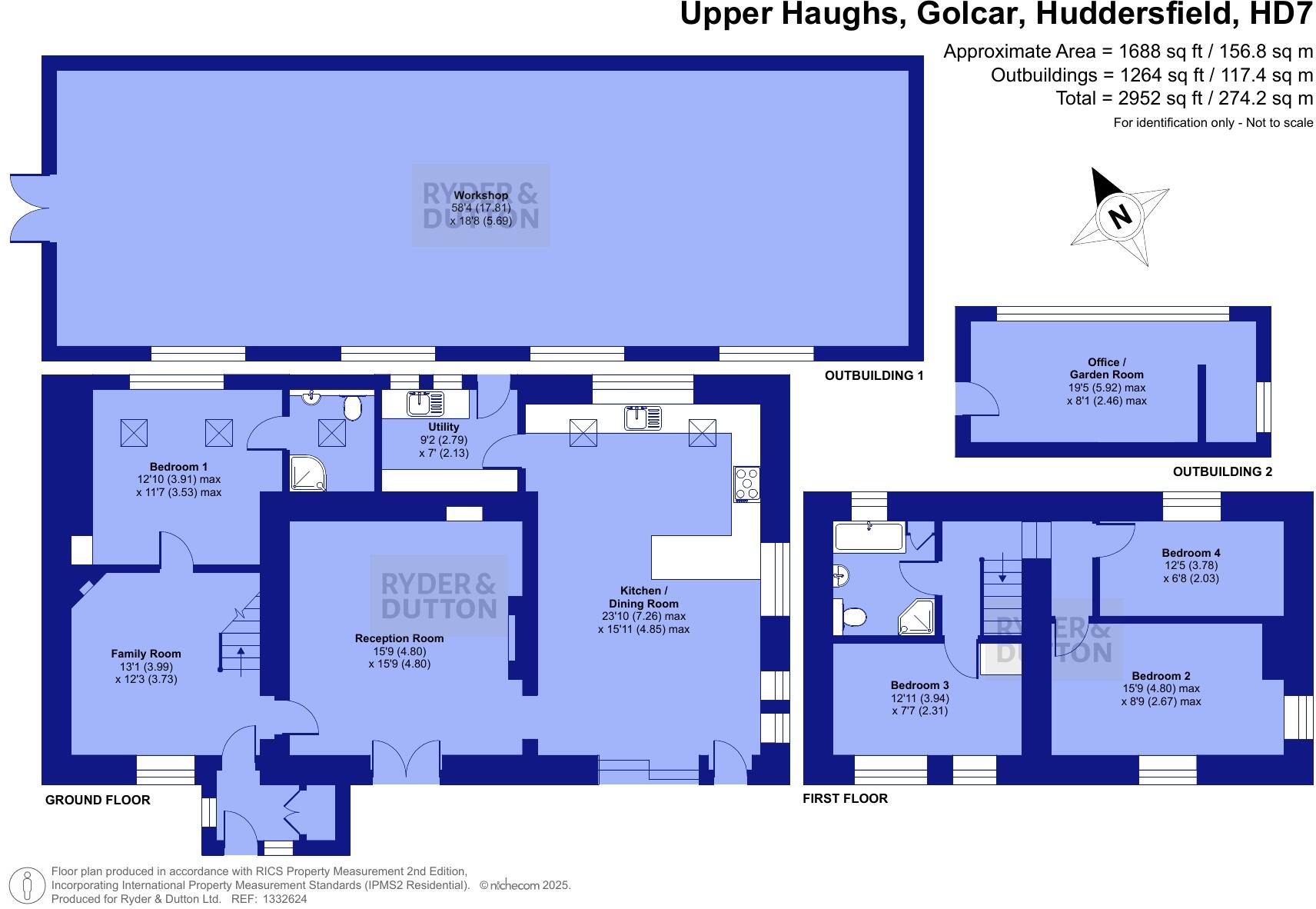 Upper Haughs, Scapegoat Hill, Huddersfield, HD7 floorplan