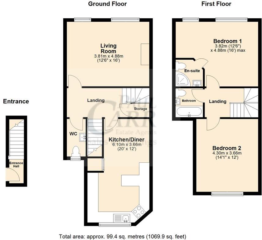 Tamworth Street, Lichfield, WS13 6JP - Stylish Duplex Apartment floorplan