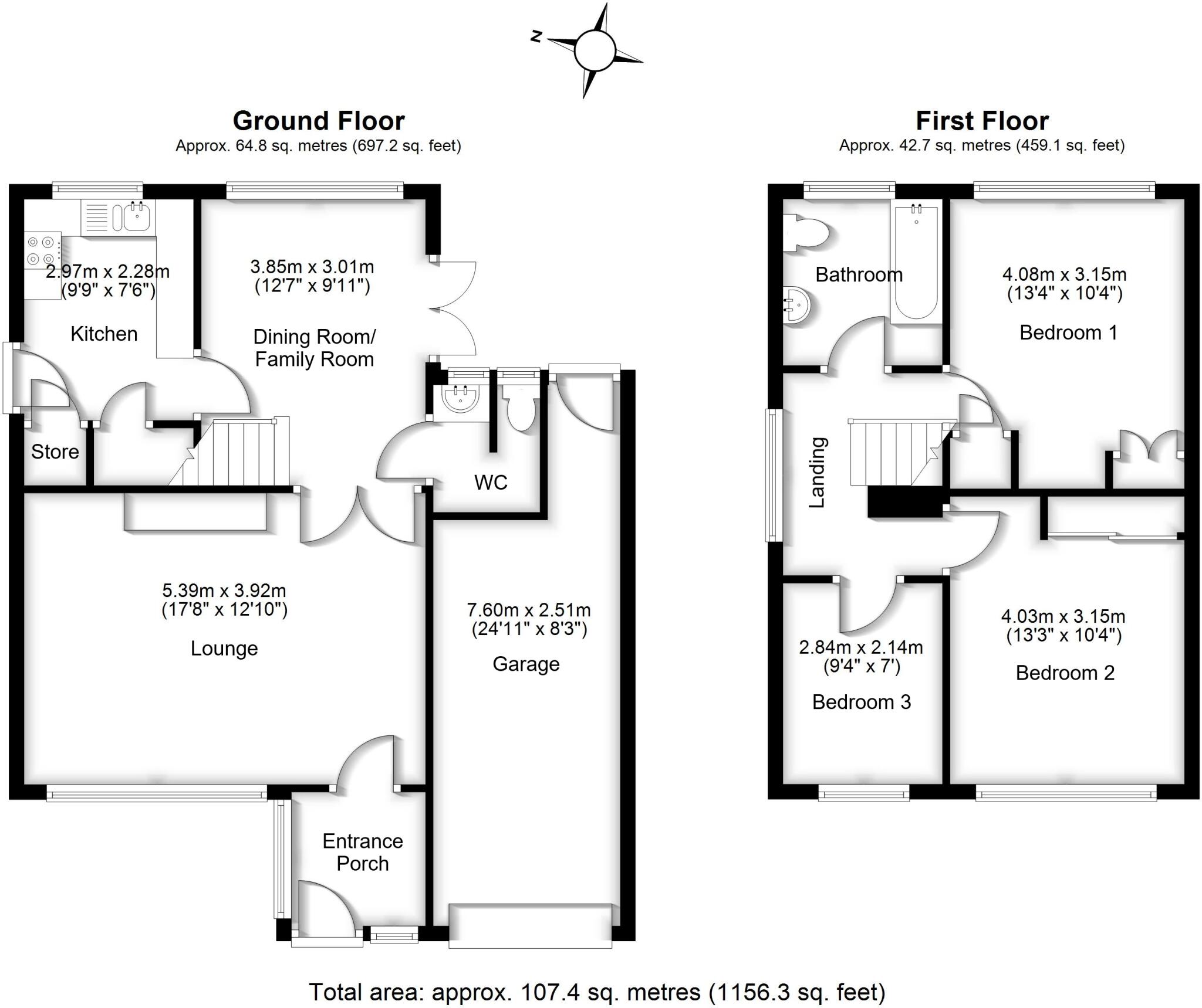 The Chestnuts, Codicote, Hertfordshire, SG4 floorplan