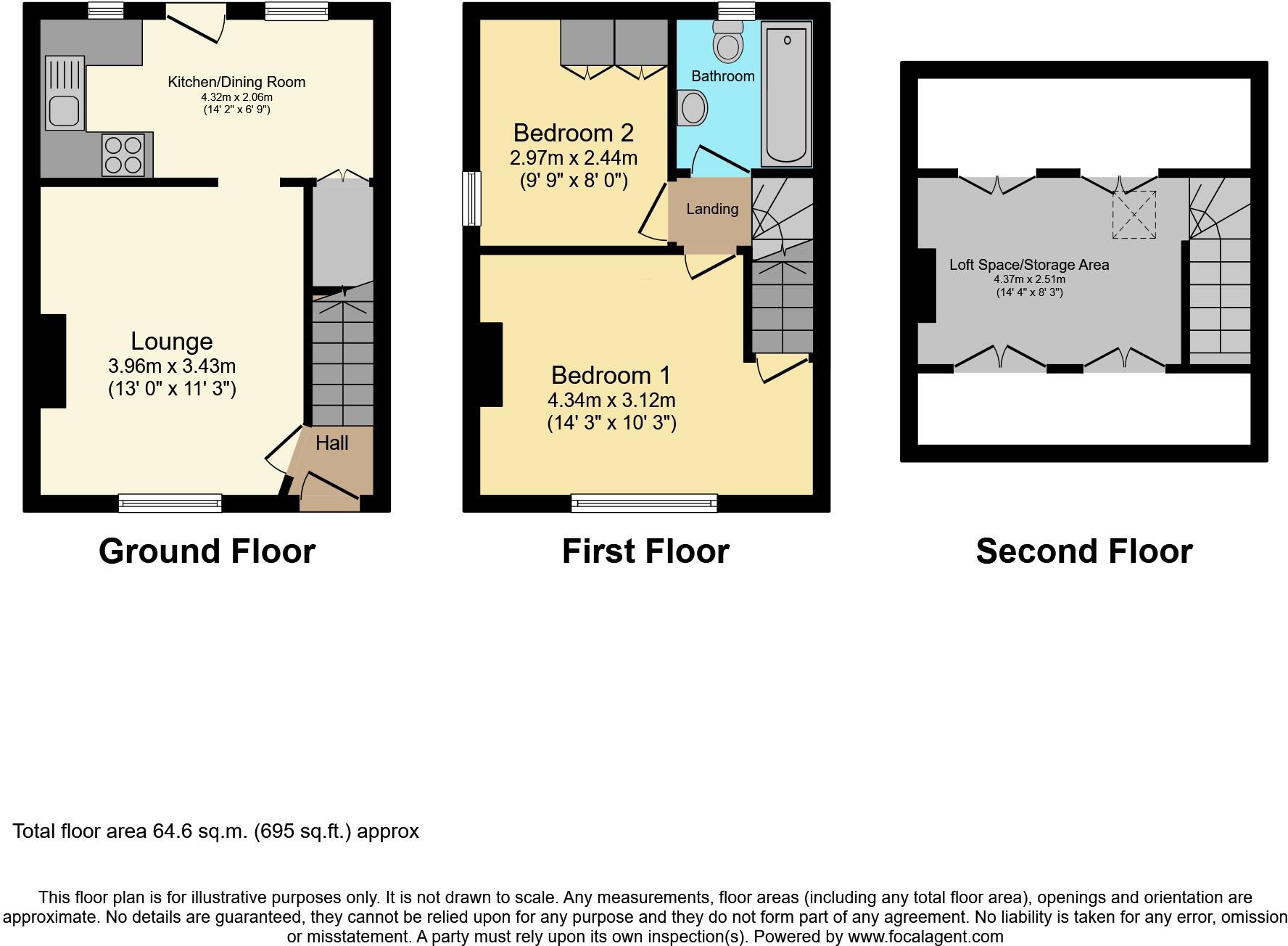 Falloden Way, London, NW11 floorplan