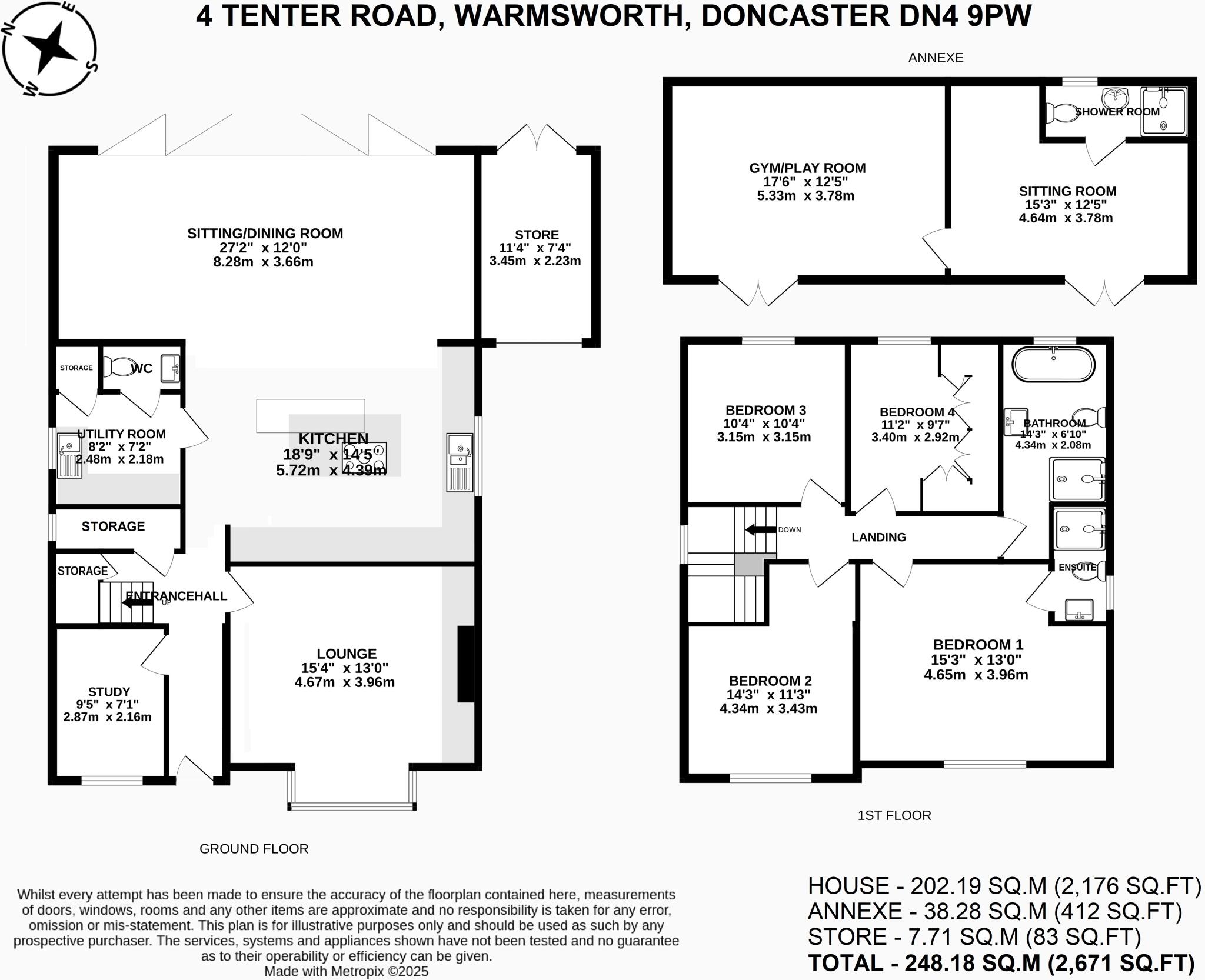 Tenter Road, Warmsworth, Doncaster floorplan