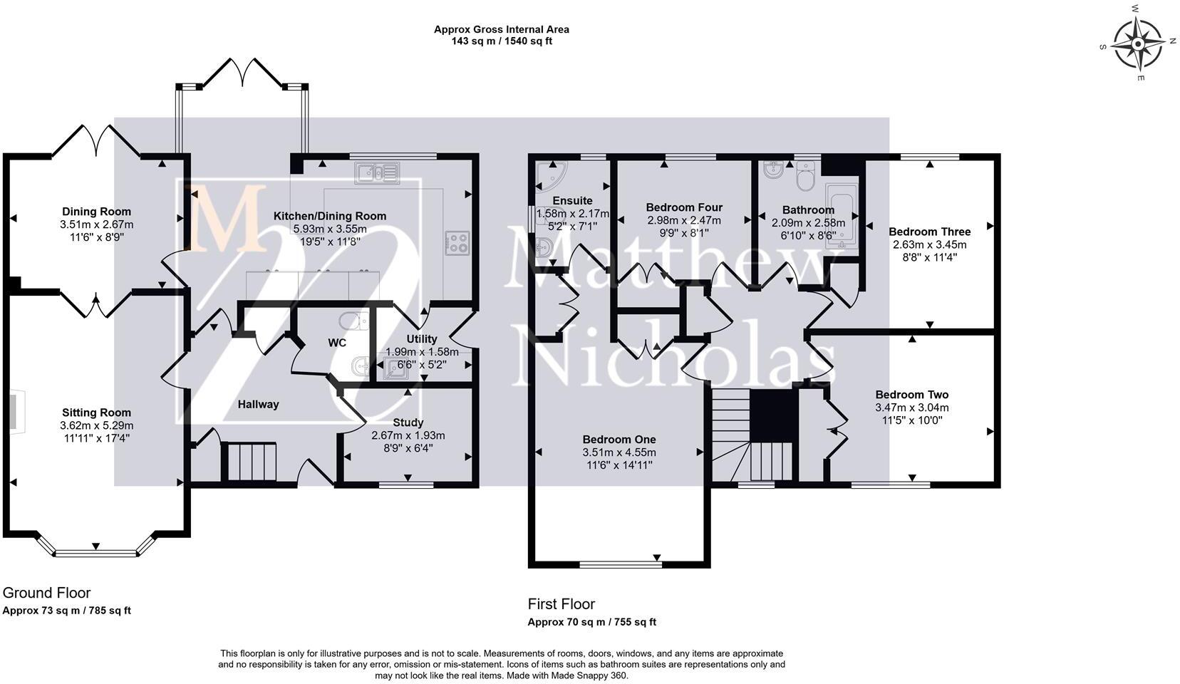 Lilly Hill, Olney floorplan