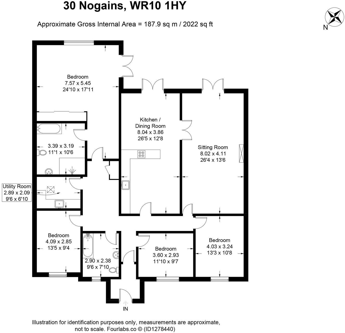 Nogains, Pershore, WR10 floorplan