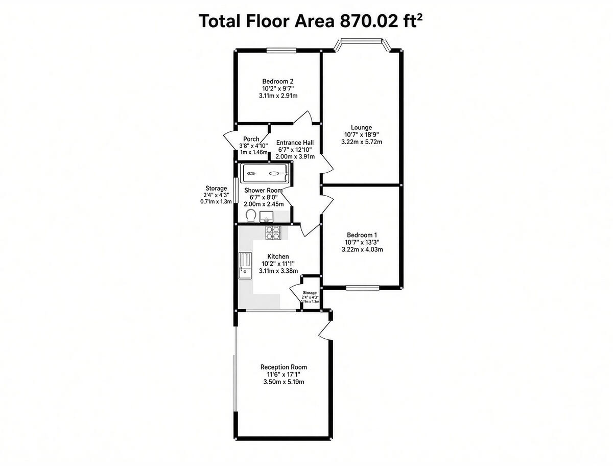 Marton Place, Morecambe, LA4 floorplan