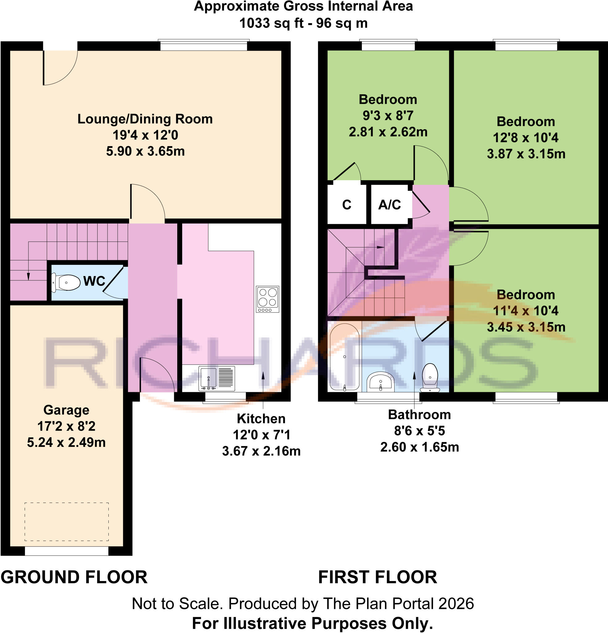 Warland Way, Corfe Mullen, Wimborne, BH21 floorplan