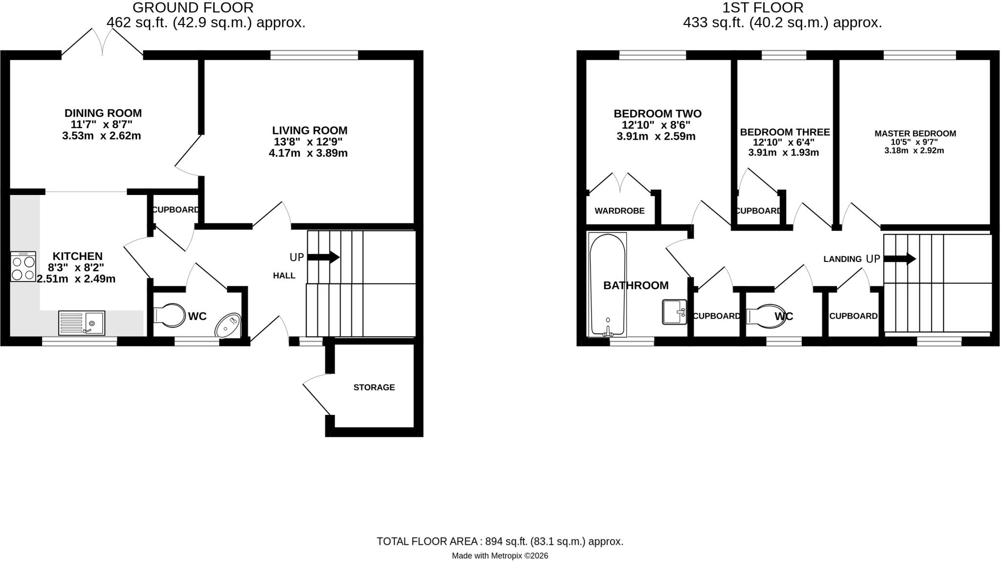 Appledore, Bracknell, RG12 floorplan