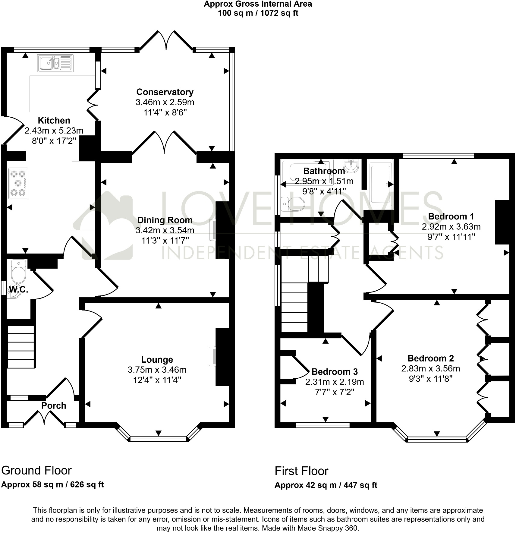 Generous driveway to the front providing ample off-road parking for multiple vehicles. floorplan
