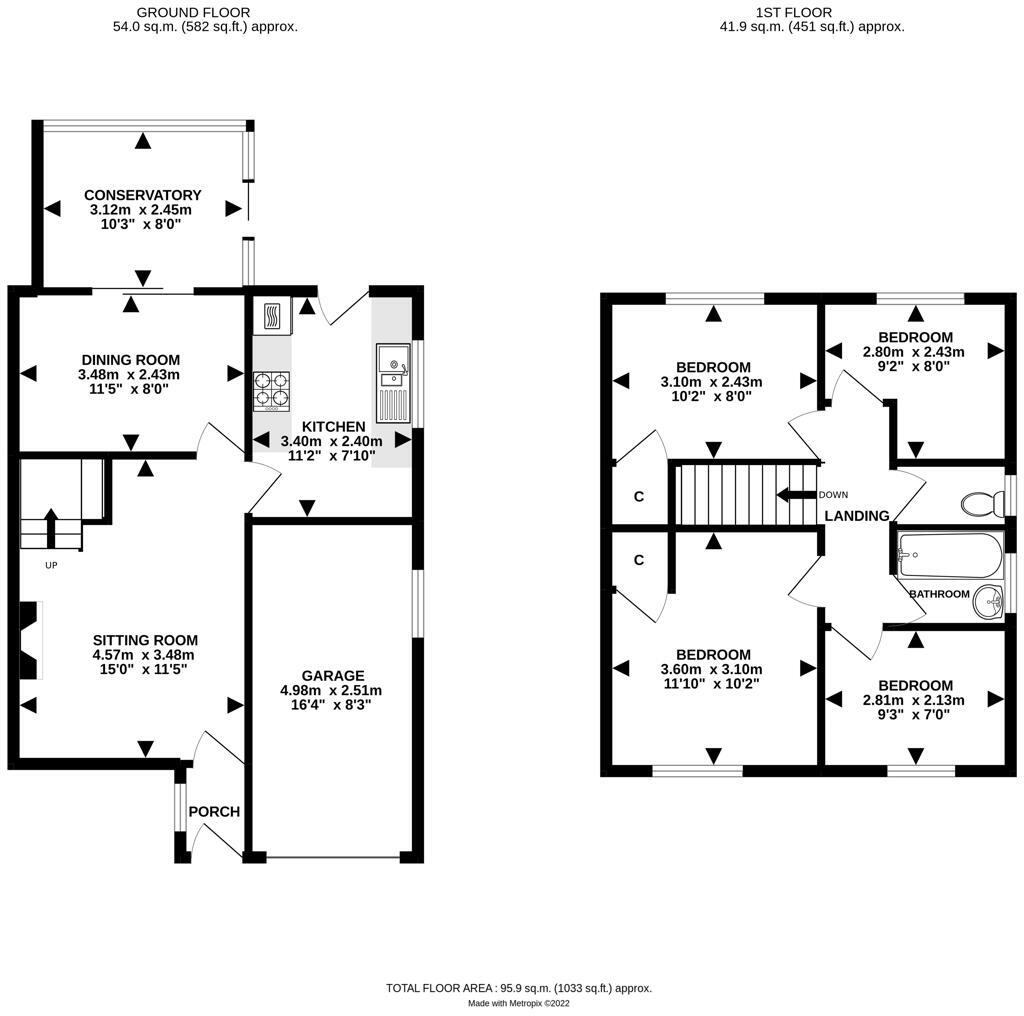Wheatstones, Bishops Lydeard, Taunton floorplan