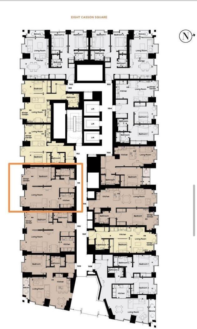 Casson Square, London, SE1 floorplan