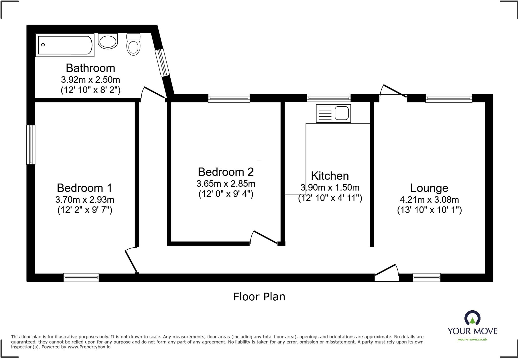 Greenhill Road, Kingsteignton, Newton Abbot, Devon, TQ12 floorplan