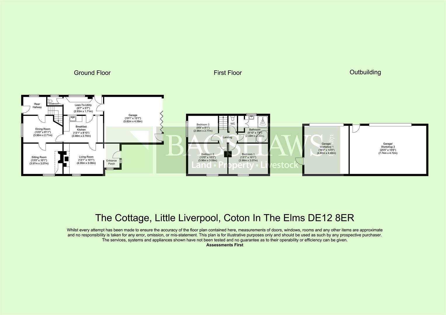 The Cottage, Little Liverpool, Coton-In-The-Elms floorplan
